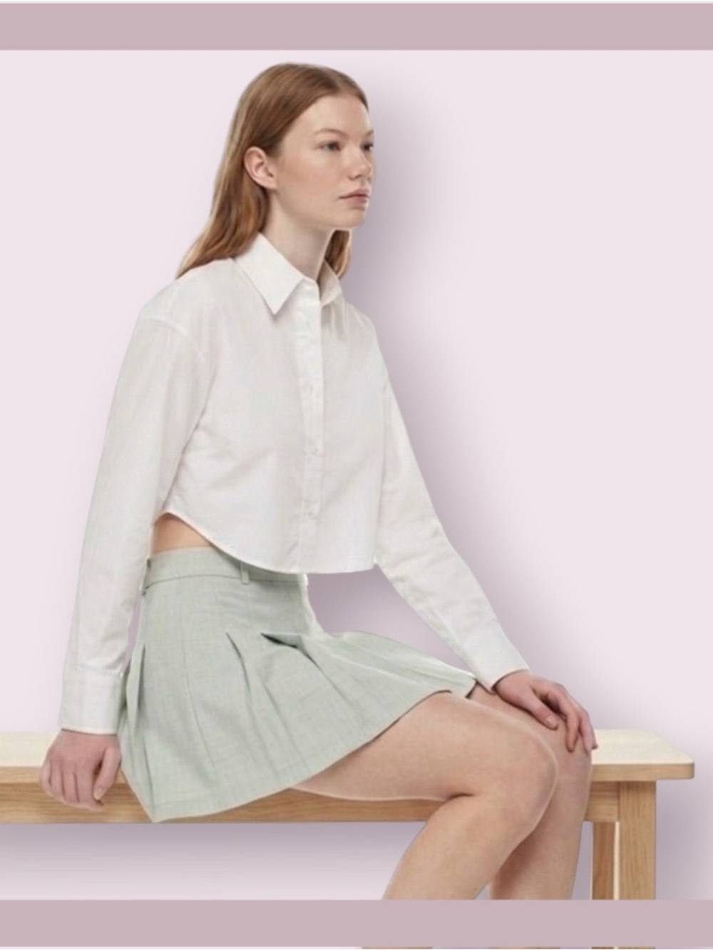 Aritzia Sundays Best White Poppy Poplin Shirt